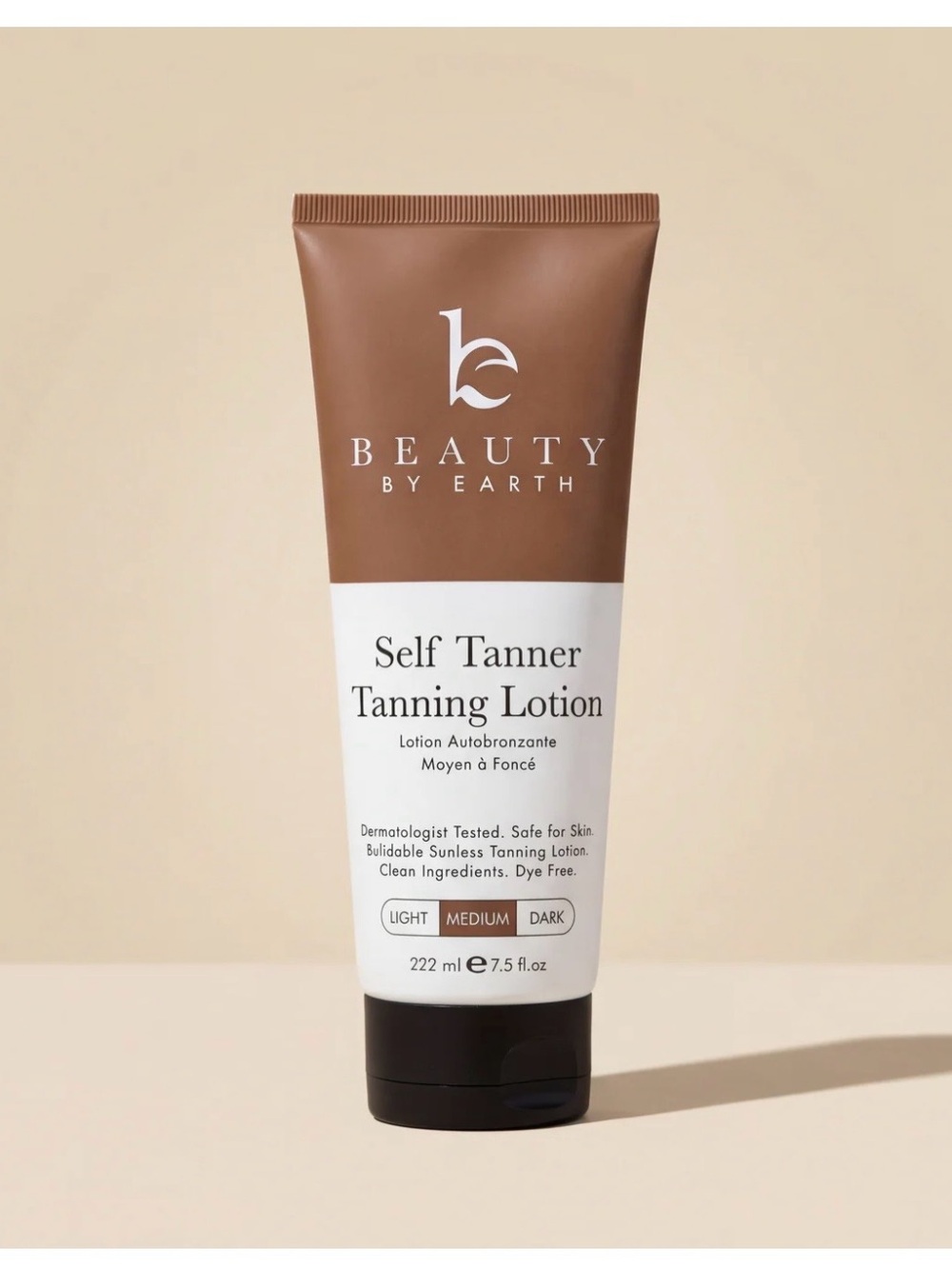 Beauty By Earth Self Tanner Tanning Lotion — Medium Brown